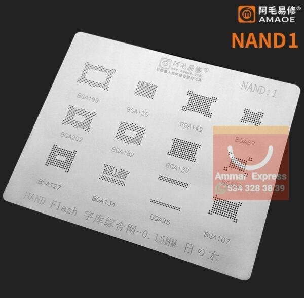 Amaoe NAND 1 / NAND FLASH / BGA199 / BGA130 / BGA149 / BGA67 / BGA202 / BGA182 / BGA137 / BGA63 / BGA127 / BGA134 / BGA95 / BGA107 /