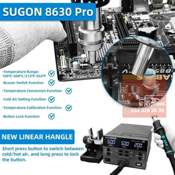 SUGON 8630Pro 1300W
هيتر احترافي تحكم قبضة