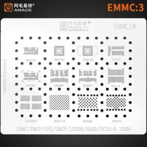 AMAOE emmc:3 مسطرة صب ذواكر BGA200